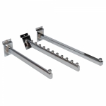 Chrome Slatwall Feature Arms