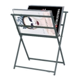Foldaway Poster Browser Display Stand With 15 Classic Sleeves 19 x 24 Inch