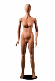 Flexible Female Mannequin Abstract Head (Faceless/Featureless)