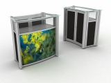 Point Of Sale Counter Display Kit With Lockable Doors