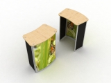 Point Of Sale Folding Portable Counter Display Kit No Lockable Doors