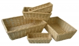Mini Rectangular Full Buff Willow Packing Tray x 20