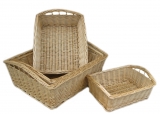 Deli Set Of Four Full Buff Willow Packing Trays