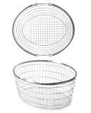 25 Litre Oval Wire Shopping Basket (Box of 10)