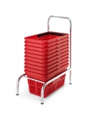 Basket Stacker With Handle For Wire Or Plastic Baskets