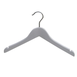 Wooden Child White Jacket Wishbone Hangers 28cm (Box of 50)