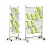 Single Sided Wheeled Literature Stand 4x4