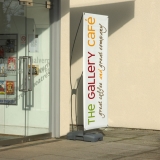 Single Sided Outdoor Banner Stand 800mm Wide (Plastic base for weighting)