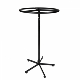 Circular Single Top Rail 33 Inch All Black (Adjustable Stem)