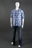 White Gloss - Hands at Side, Straight Stance, Male Mannequin