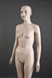 Bald Female FleshTone Mannequin - Hands at Side