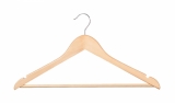 Wooden Wishbone Hangers With Centre Bar 45cm (Box of 100)