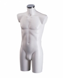 White Male Bust Form Without Stand