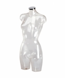 Clear Female Bust Form Without Stand