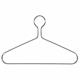 Chrome Captive Clothes Hangers 43cm