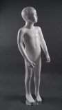 White Gloss-Hands at Side Boy Mannequin 7-8 Yrs
