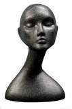 Black Female Swan Neck Polystyrene Head