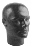 Male Black High Density Polystyrene Head