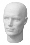 Male White Painted High Density Polystyrene Head