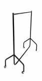 Junior Clothes Rail Black with Chrome Top