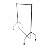 Junior Clothes Rail Chrome with 2 Inch Castors