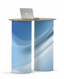 1000mm High Display Plinth/Graphic Wrap Ready Double Column