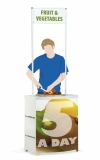 In Store Promotional Display Unit with Header Panel Display