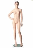 Right Hand on Hip Female Mannequin,(White Matt/Natural with Make up)