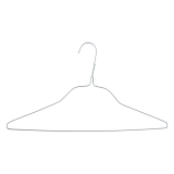 Dry Cleaners White Wire Hangers 16 Inch 14g (500 Box)