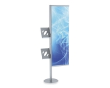 Free Standing Totem Modular Display with 2 x A4 Dispensers - 2000mm (H)
