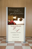 Free Standing Curved Graphic Panel Linear Kit - 2000mm (H) x 1000mm (W)