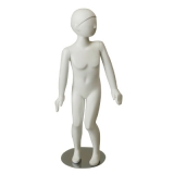 White Gloss-Hands at Side Child Mannequin 3-4 Yrs