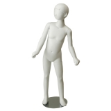 White Gloss-Hands at Side Child Mannequin 6-7 Yrs