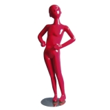 Red Gloss-Hands at Side Child Mannequin 7-8 Yrs