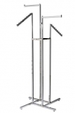 Straight & Sloping Arms Merchandising Clothing Rail
