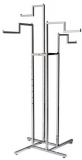 Four Stepped Arms Merchandising Clothing Rail