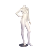 Female Headless White Matt Mannequin - One Hand On Hip