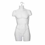 Hanging Male Mannequin Frost Body Form - Box Of 12