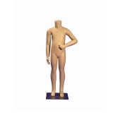 Flesh Tone - One Arm by Side & One Raised - Headless Child Mannequin 8 Yrs