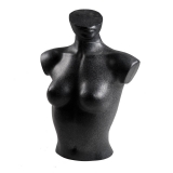 Female Body Form - Black Granite Finish - Stand Not Included