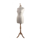 Female Dressmakers Mannequin White or Black Size 14/16 Bust With Natural or Black Wooden Stand