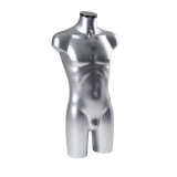 Silver Male Bust Form Without Stand