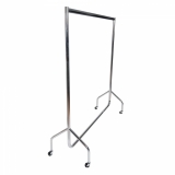 Clothes Rail 5FT Wide Chrome with 2 Inch Castors