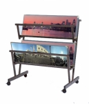 Double Panoramic Poster Browser Display Stand