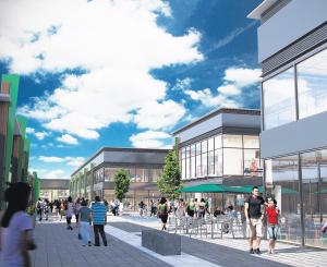 Artists impression of what Whiteley Village