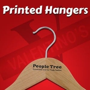 Wooden Hangers Printed with Logo