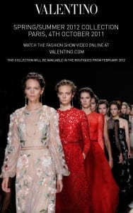 Paris Fashion Week 2011 Valentino