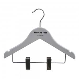 Personalised Wooden Hangers Branded with Logo - Weasel and Stoat