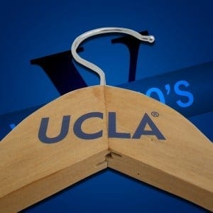 Branded Wooden Coat Hangers for UCLA