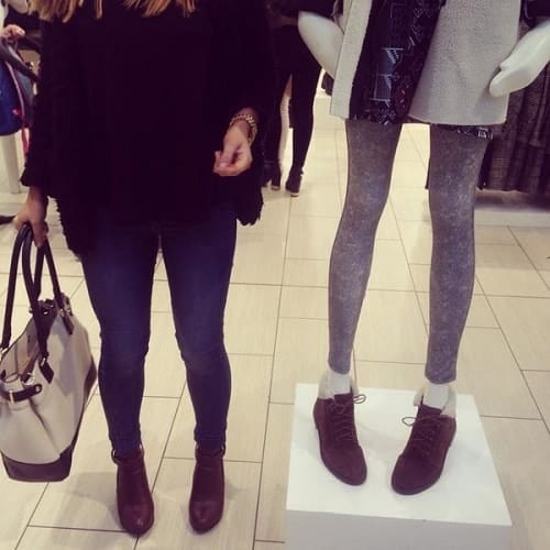 Skinny mannequin on display in a Topshop store in St Stephen’s Shopping Centre, Hull